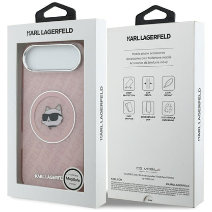 Калъф MagSafe за Apple iPhone 17 Air, Karl Lagerfeld, IML Choupette`s Head, Розов