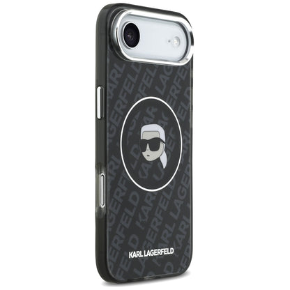 Калъф MagSafe за Apple iPhone 17 Air, Karl Lagerfeld, IML Karl`s Head, Черен