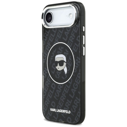 Калъф MagSafe за Apple iPhone 17 Air, Karl Lagerfeld, IML Karl`s Head, Черен