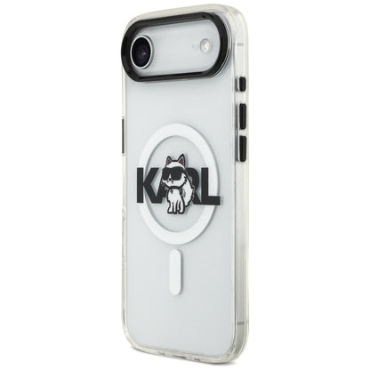 Калъф MagSafe за Apple iPhone 17 Air, Karl Lagerfeld, IML Sketch Logo Choupette, Прозрачен