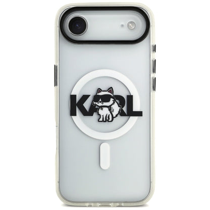 Калъф MagSafe за Apple iPhone 17 Air, Karl Lagerfeld, IML Sketch Logo Choupette, Прозрачен