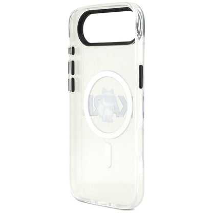 Калъф MagSafe за Apple iPhone 17 Air, Karl Lagerfeld, IML Sketch Logo Choupette, Прозрачен