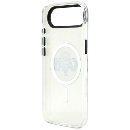 Калъф MagSafe за Apple iPhone 17 Air, Karl Lagerfeld, IML Sketch Logo Karl, Прозрачен