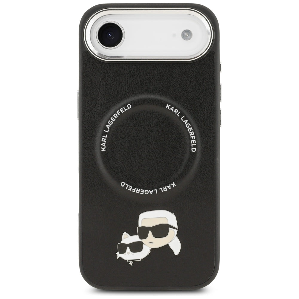 MagSafe Case for Apple iPhone 17 Air, Karl Lagerfeld, Karl & Choupette Pins, Black