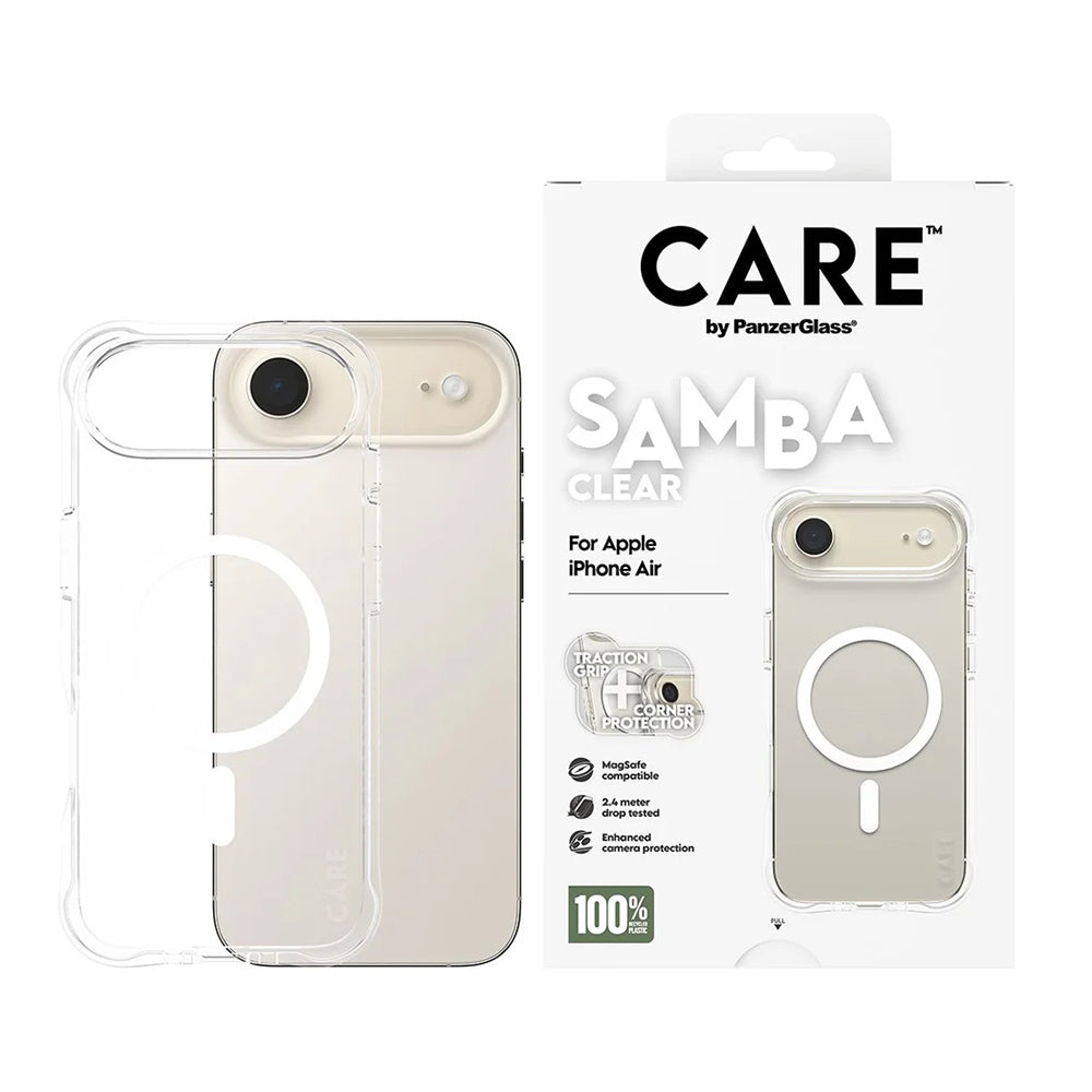 Калъф MagSafe за Apple iPhone 17 Air, PanzerGlass, Care Fashionable, Прозрачен Бял