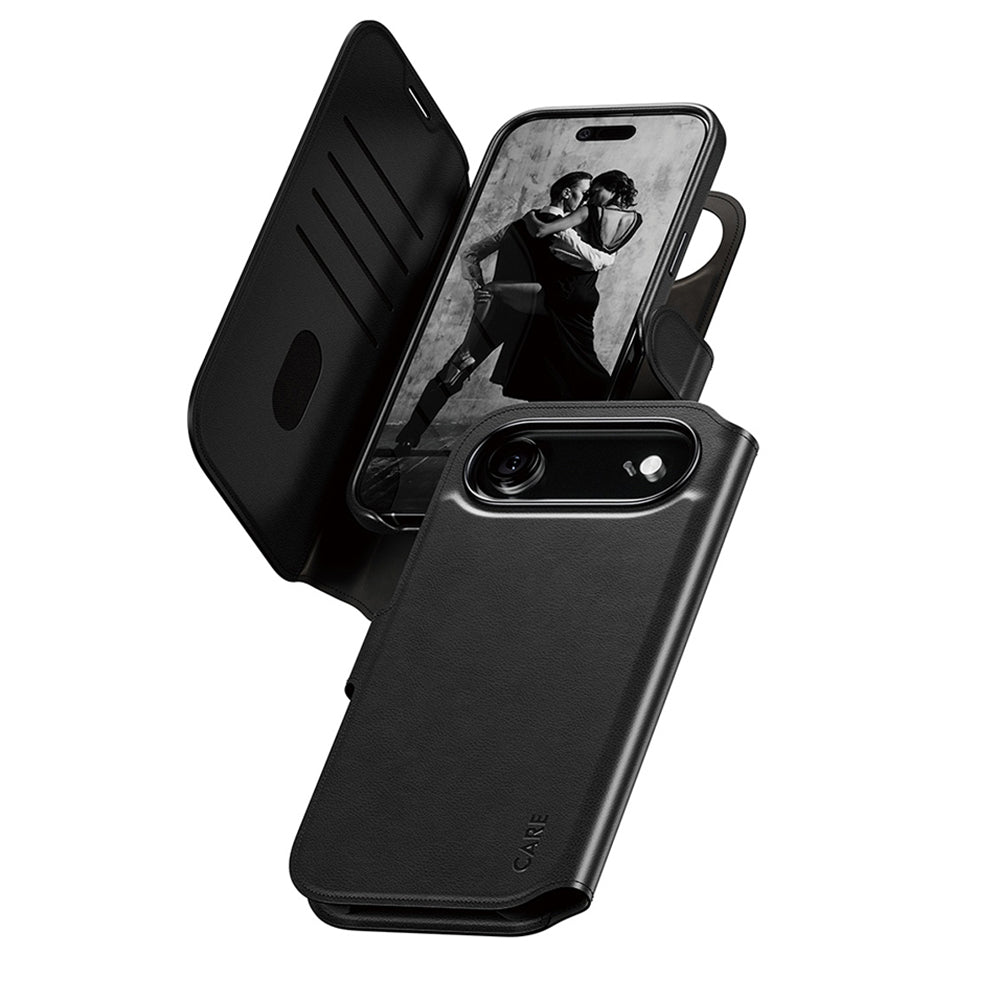 Калъф MagSafe за Apple iPhone 17 Air, PanzerGlass, Care Feature Tango Two-in-One, Черен