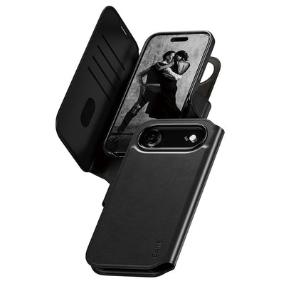Калъф MagSafe за Apple iPhone 17 Air, PanzerGlass, Care Feature Tango Two-in-One, Черен