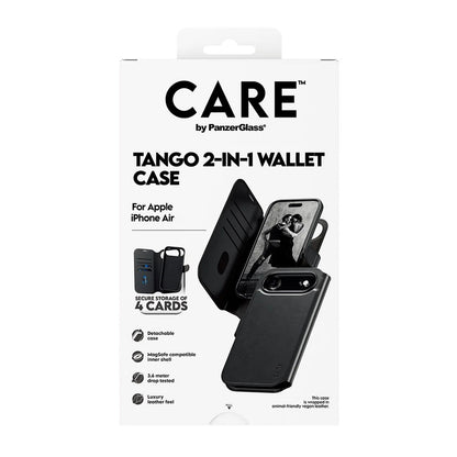 Калъф MagSafe за Apple iPhone 17 Air, PanzerGlass, Care Feature Tango Two-in-One, Черен