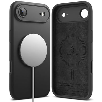 Калъф MagSafe за Apple iPhone 17 Air, Ringke, Силикон, Черен