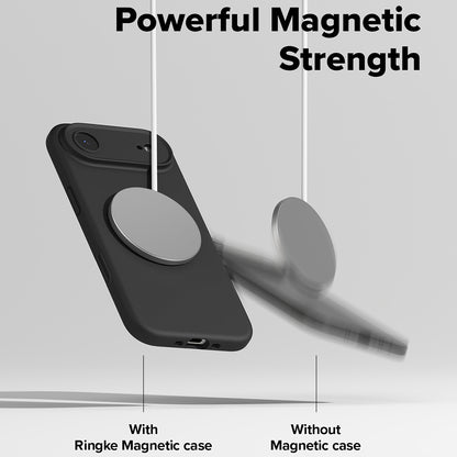 Калъф MagSafe за Apple iPhone 17 Air, Ringke, Силикон, Черен