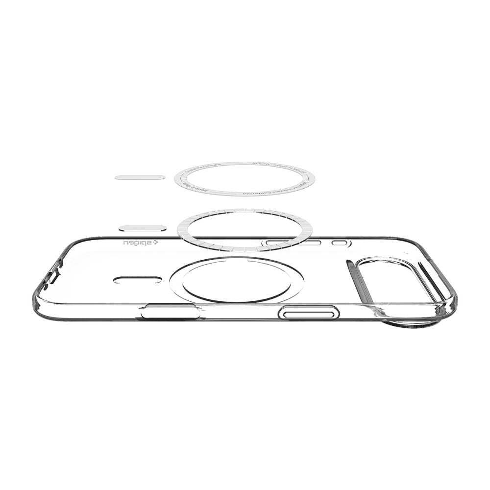 Калъф MagSafe за Apple iPhone 17 Air, Spigen, Liquid Crystal, Бял