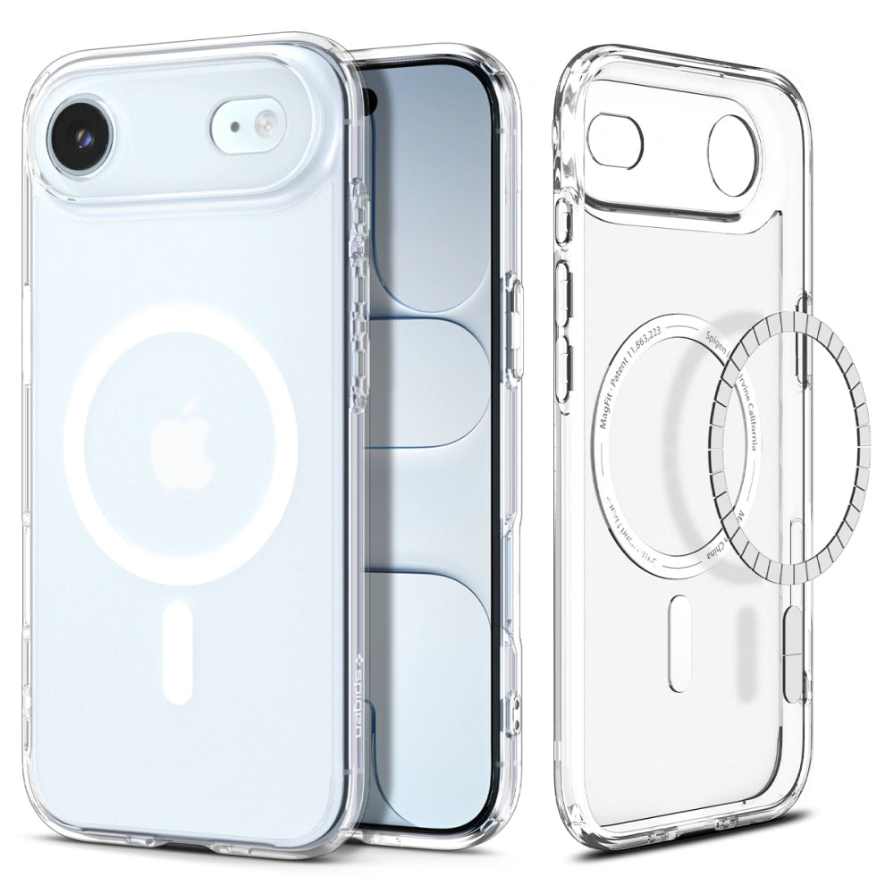 Калъф MagSafe за Apple iPhone 17 Air, Spigen, Ultra Hybrid, Сатенено Бял