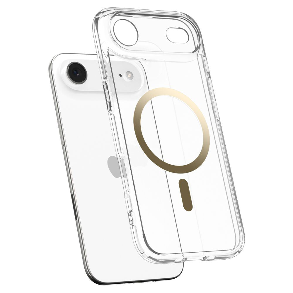 Калъф MagSafe за Apple iPhone 17 Air, Spigen, Ultra Hybrid, Прозрачно Злато