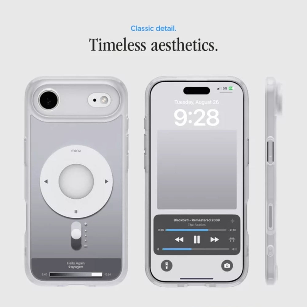 Калъф MagSafe за Apple iPhone 17 Air, Spigen, Ultra Hybrid Classic, Сребрист
