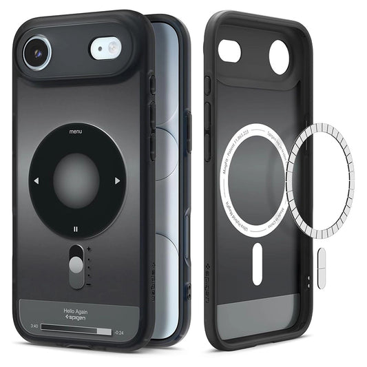 Калъф MagSafe за Apple iPhone 17 Air, Spigen, Ultra Hybrid Classic, Черен