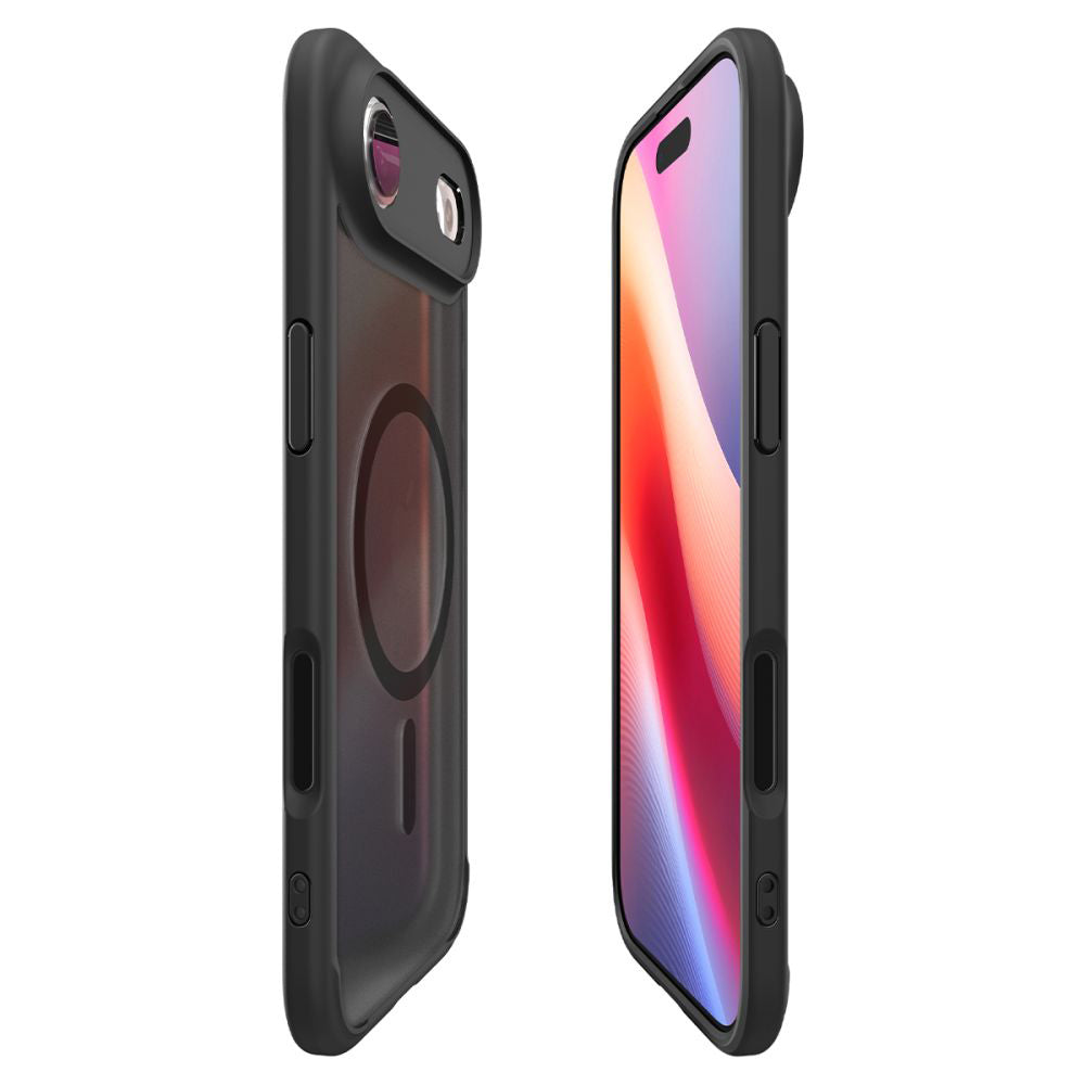 Калъф MagSafe за Apple iPhone 17 Air, Spigen, Ultra Hybrid, Сатенено черен