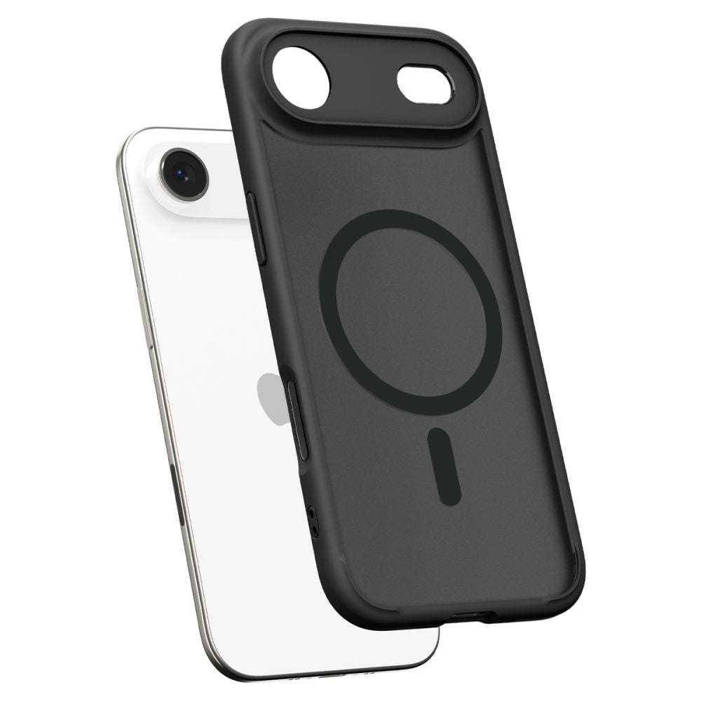 Калъф MagSafe за Apple iPhone 17 Air, Spigen, Ultra Hybrid, Сатенено черен
