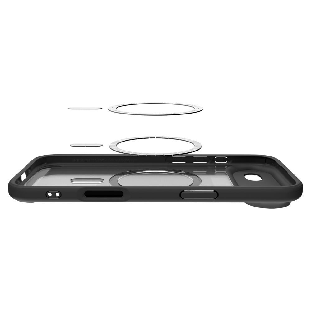 Калъф MagSafe за Apple iPhone 17 Air, Spigen, Ultra Hybrid, Сатенено черен
