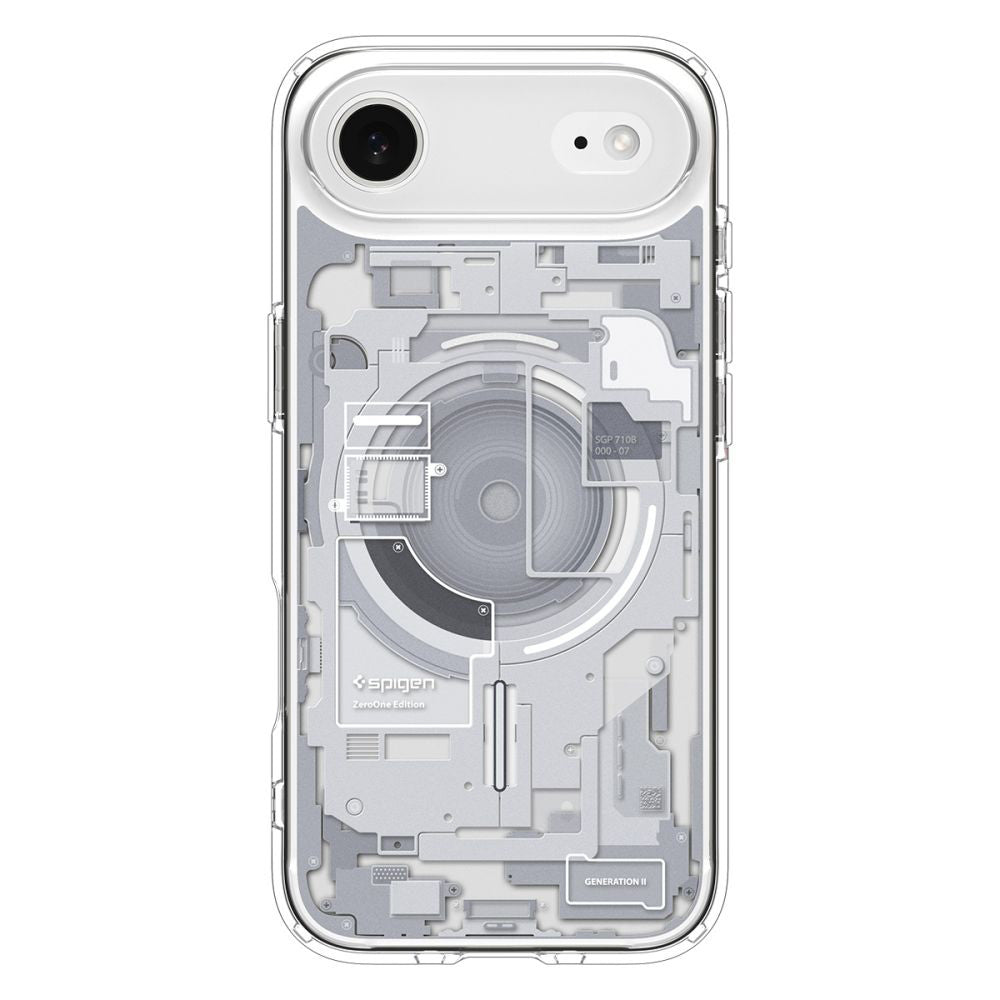 Калъф MagSafe за Apple iPhone 17 Air, Spigen, Ultra Hybrid Zero One, Бял