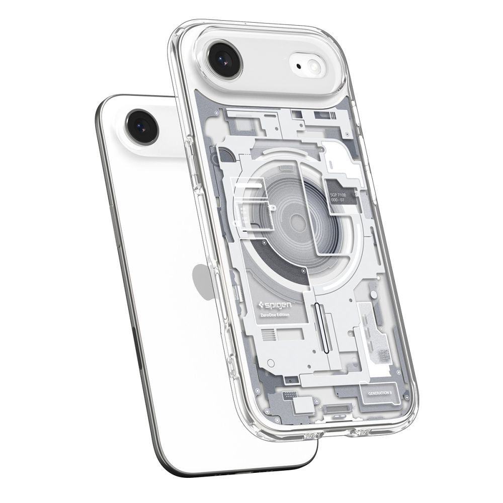 Калъф MagSafe за Apple iPhone 17 Air, Spigen, Ultra Hybrid Zero One, Бял