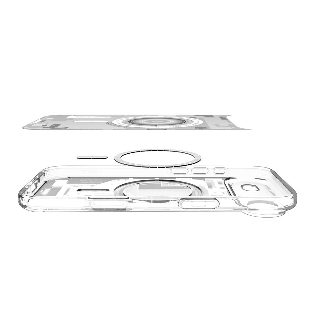 Калъф MagSafe за Apple iPhone 17 Air, Spigen, Ultra Hybrid Zero One, Бял