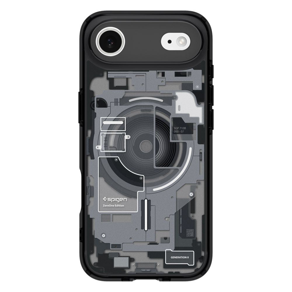 Калъф MagSafe за Apple iPhone 17 Air, Spigen, Ultra Hybrid Zero One, Черен