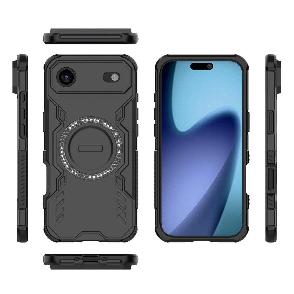 Калъф MagSafe за Apple iPhone 17 Air, Techsuit, ArmorMag, Черен