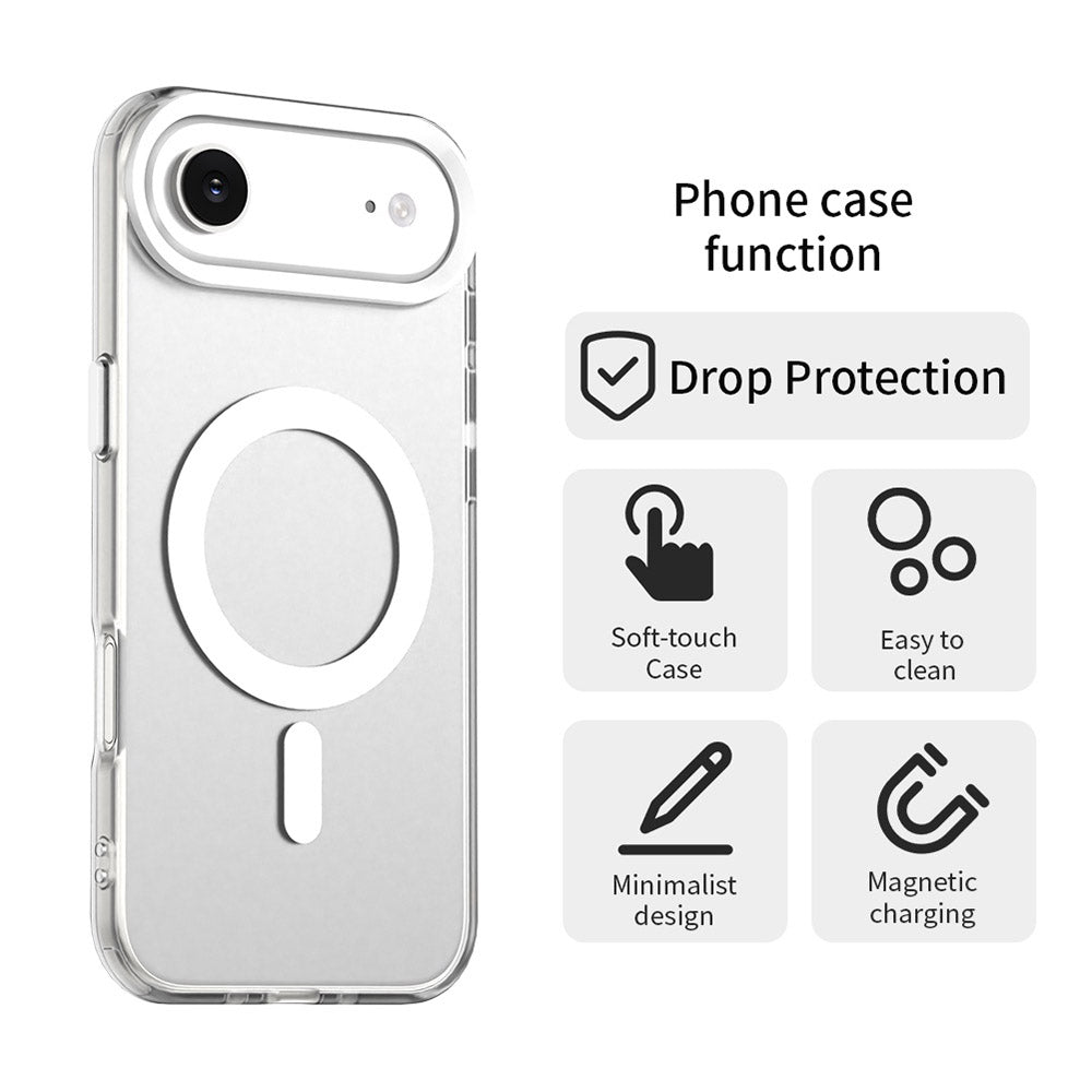 Калъф MagSafe за Apple iPhone 17 Air, Techsuit, CandyCase, Бял