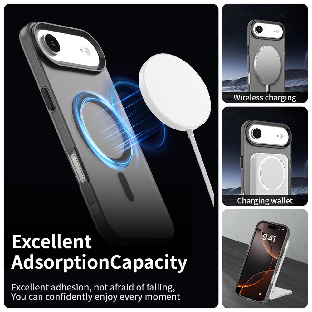 Калъф MagSafe за Apple iPhone 17 Air, Techsuit, CandyCase, Черен