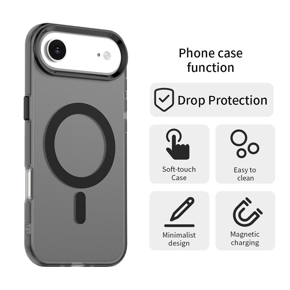 Калъф MagSafe за Apple iPhone 17 Air, Techsuit, CandyCase, Черен