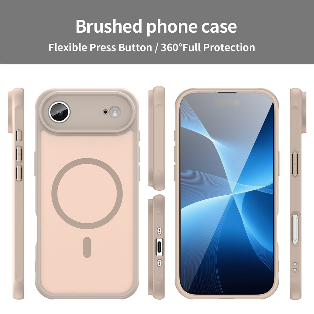 Калъф MagSafe за Apple iPhone 17 Air, Techsuit, HaloFrost II, Златист
