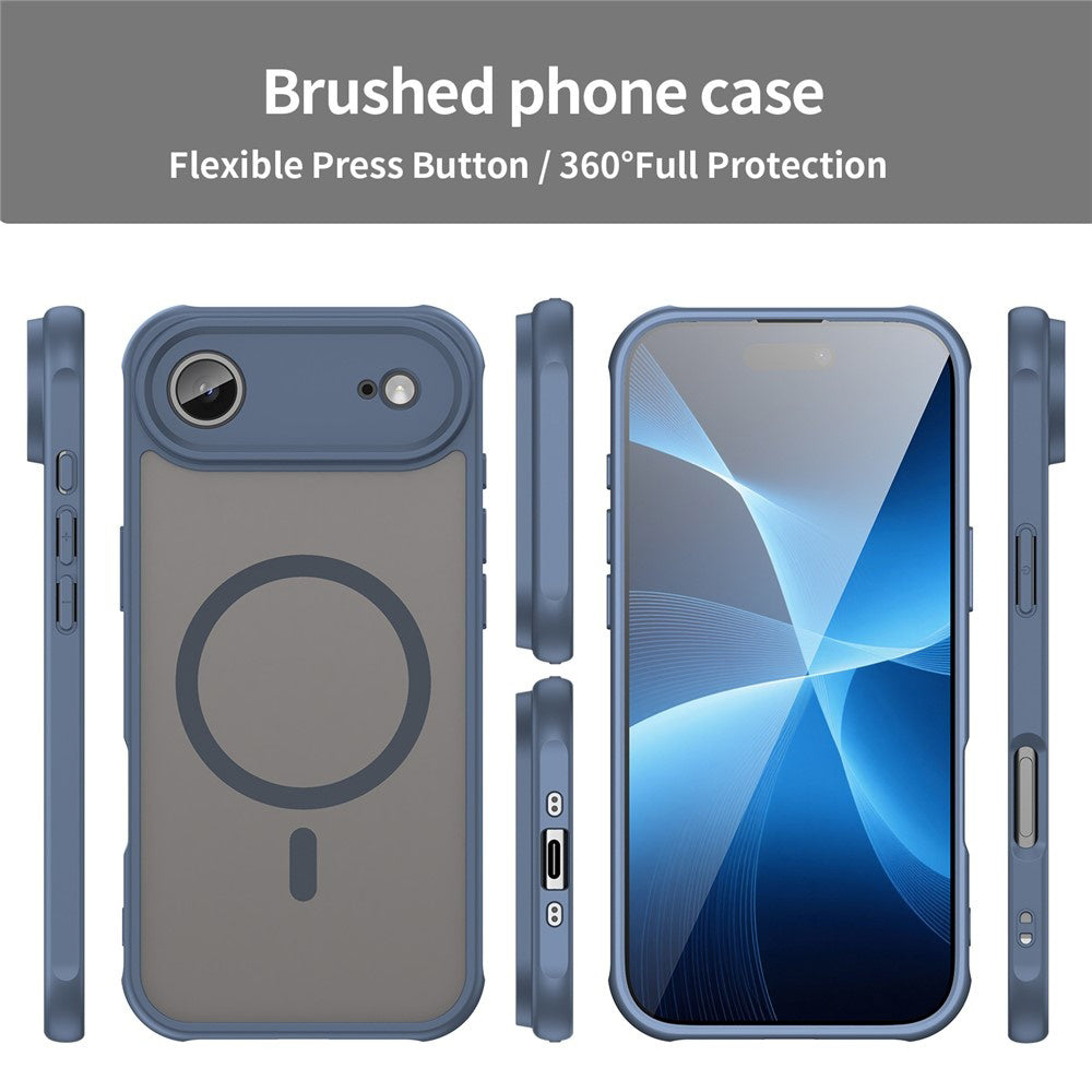 Калъф MagSafe за Apple iPhone 17 Air, Techsuit, HaloFrost II, Тъмносин