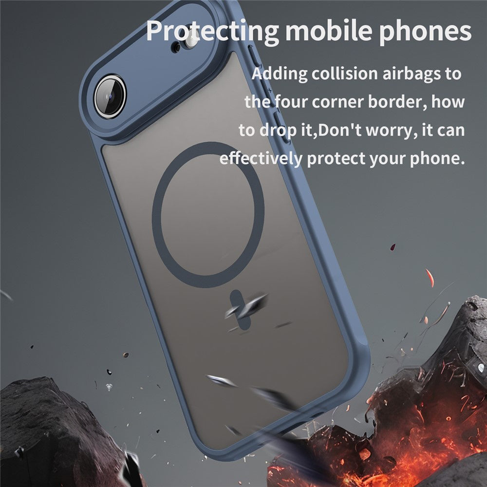 Калъф MagSafe за Apple iPhone 17 Air, Techsuit, HaloFrost II, Тъмносин