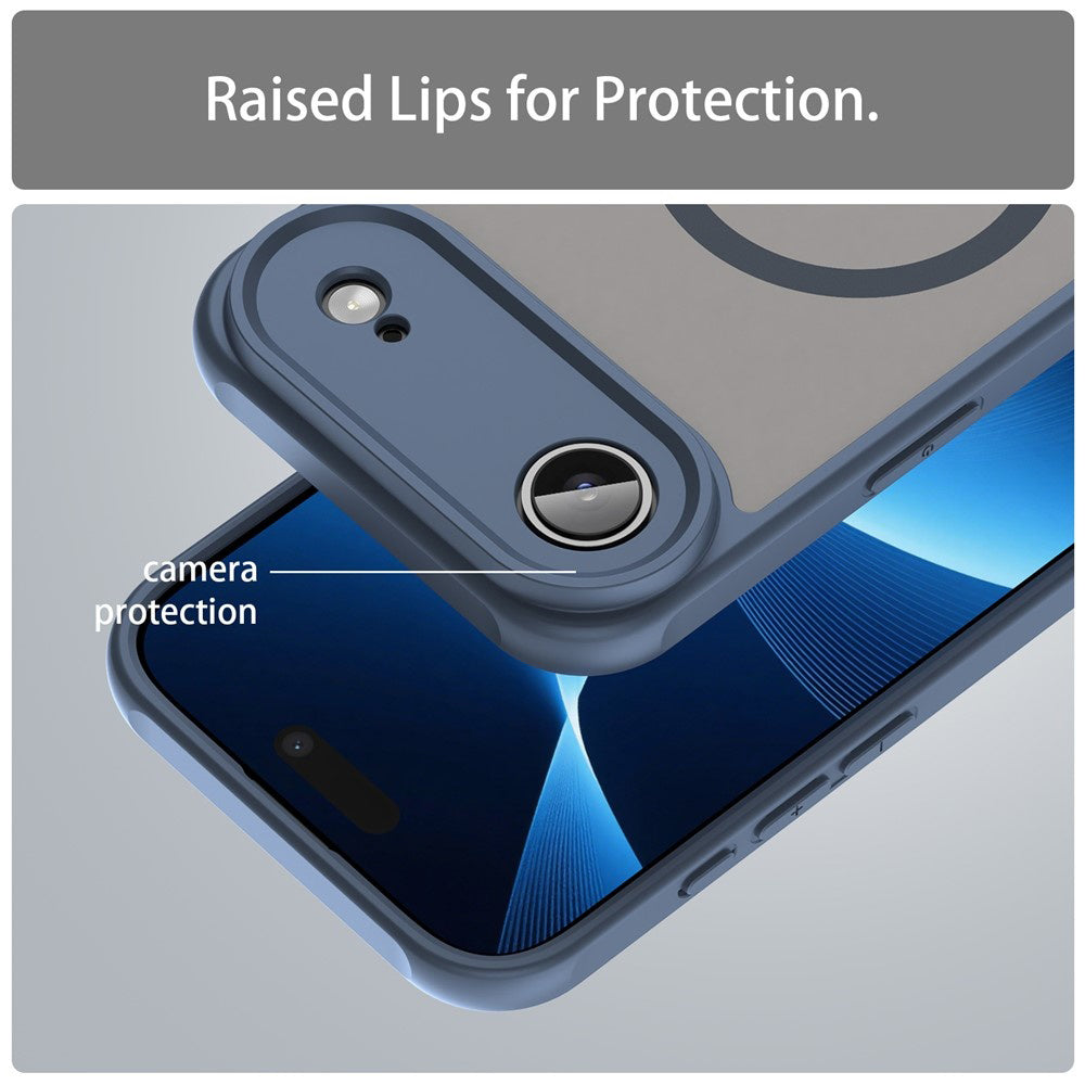 Калъф MagSafe за Apple iPhone 17 Air, Techsuit, HaloFrost II, Тъмносин