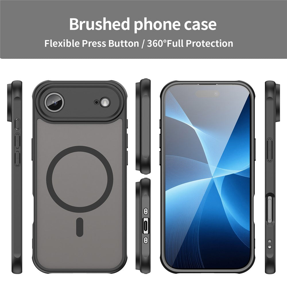 Калъф MagSafe за Apple iPhone 17 Air, Techsuit, HaloFrost II, Черен