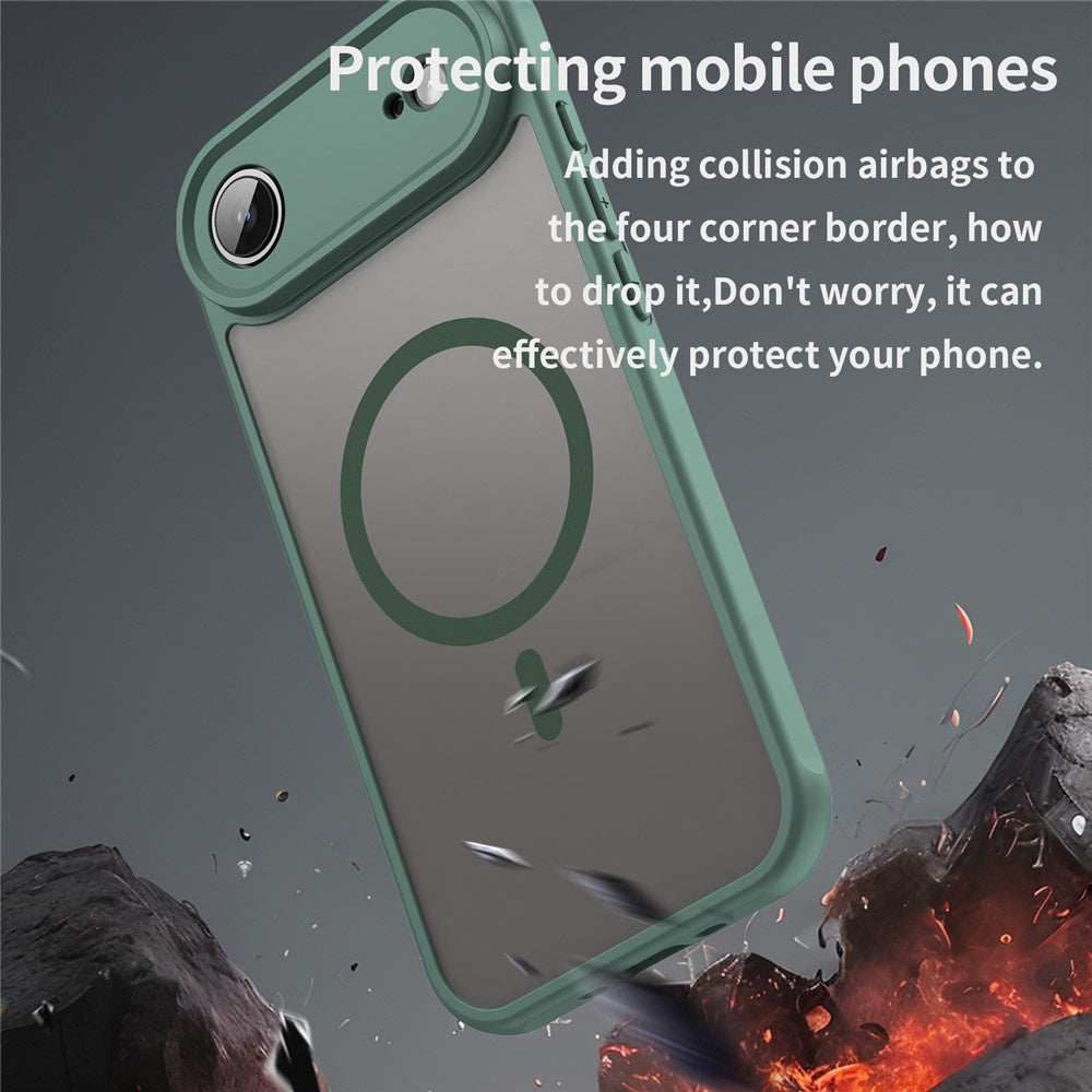 Калъф MagSafe за Apple iPhone 17 Air, Techsuit, HaloFrost II, Зелен