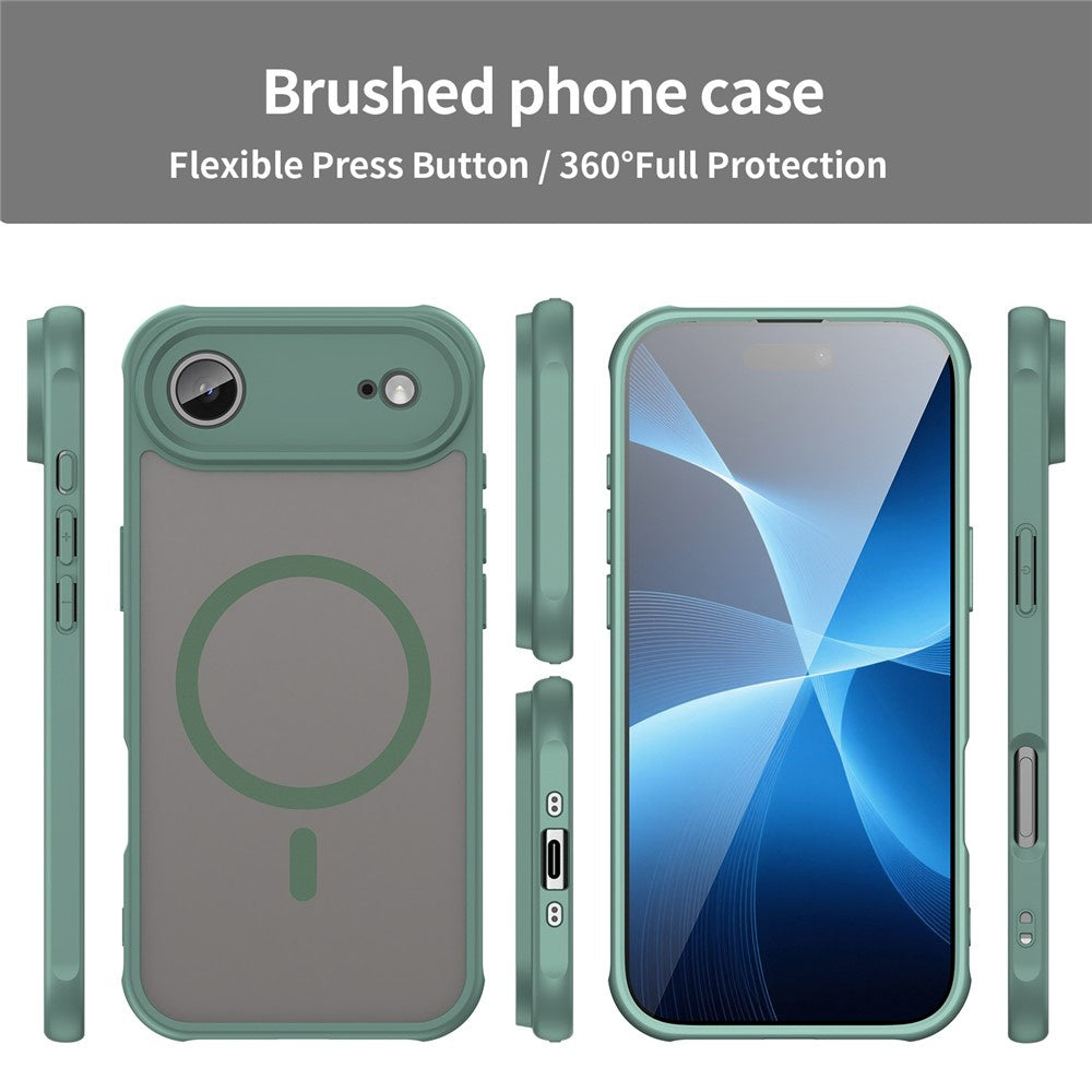 Калъф MagSafe за Apple iPhone 17 Air, Techsuit, HaloFrost II, Зелен
