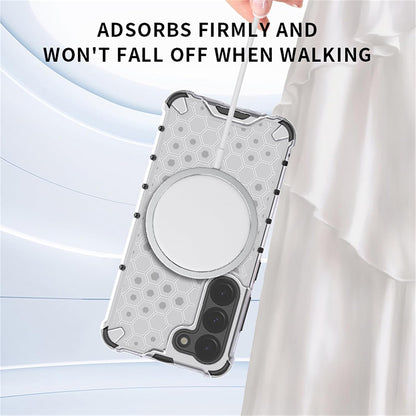 Калъф MagSafe за Apple iPhone 17 Air, Techsuit, HoneyComb Shield, Бял