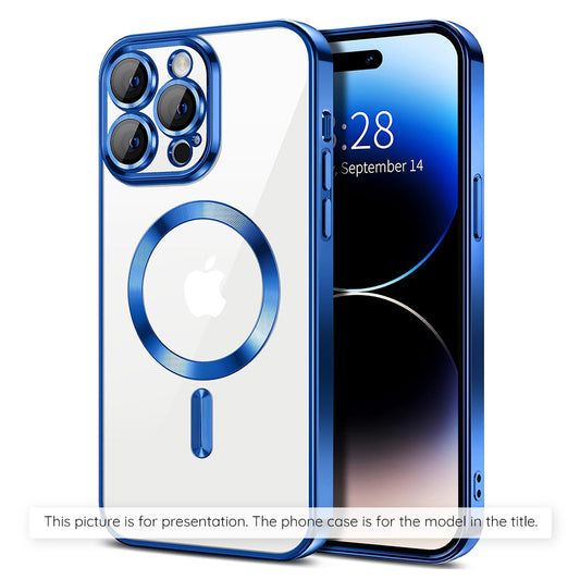 Калъф MagSafe за Apple iPhone 17 Air, Techsuit, Luxury Crystal, Син