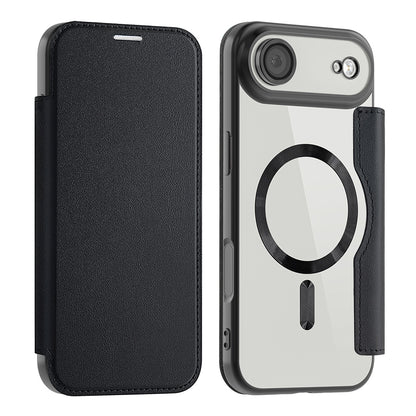 Калъф MagSafe за Apple iPhone 17 Air, Techsuit, SmartMag Book, Черен