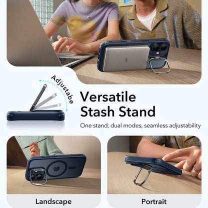 Калъф MagSafe за Apple iPhone 17, ESR, Classic Hybrid Kickstand, Сатенено син