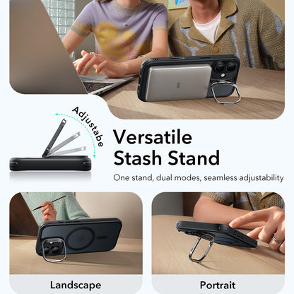 Калъф MagSafe за Apple iPhone 17, ESR, Classic Hybrid Kickstand, Сатенено черен