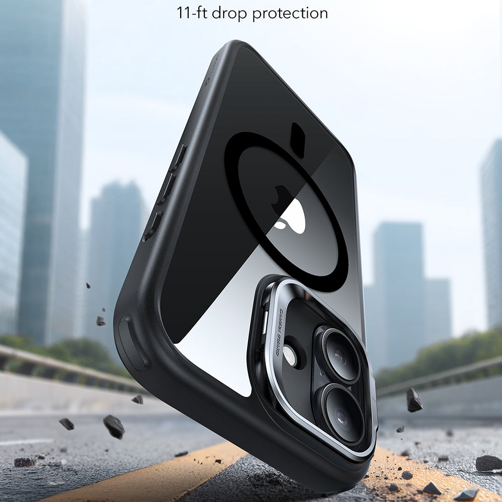 Калъф MagSafe за Apple iPhone 17, ESR, Classic Hybrid Kickstand, Прозрачен Черен