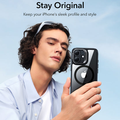 Калъф MagSafe за Apple iPhone 17, ESR, Classic Hybrid Kickstand, Прозрачен Черен
