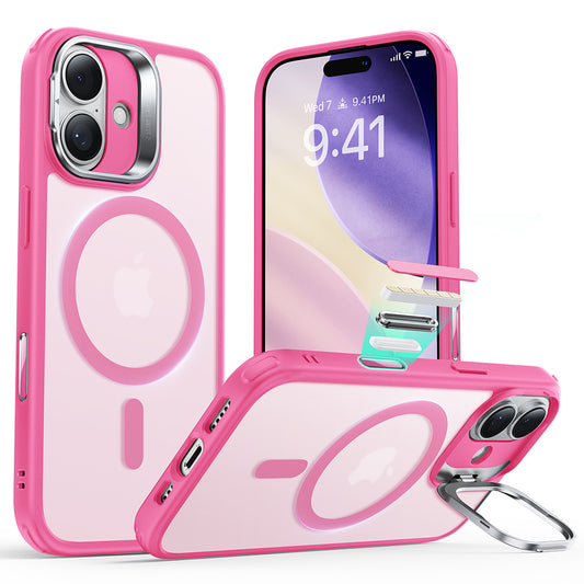 Калъф MagSafe за Apple iPhone 17, ESR, Classic Hybrid Kickstand, Сатенено розов