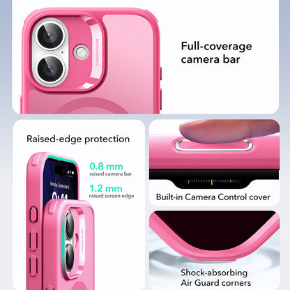 Калъф MagSafe за Apple iPhone 17, ESR, Classic Hybrid, Розов Сатен