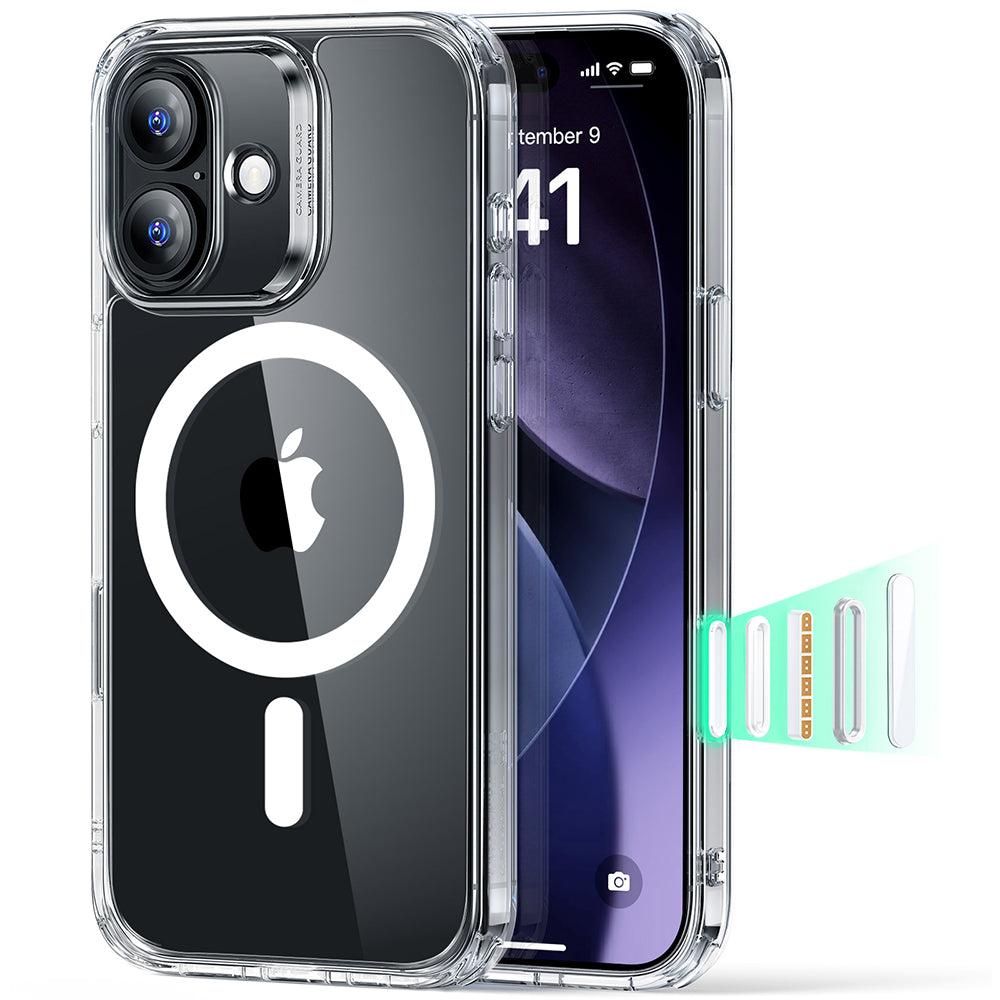 Калъф MagSafe за Apple iPhone 17, ESR, Classic Hybrid, Прозрачен