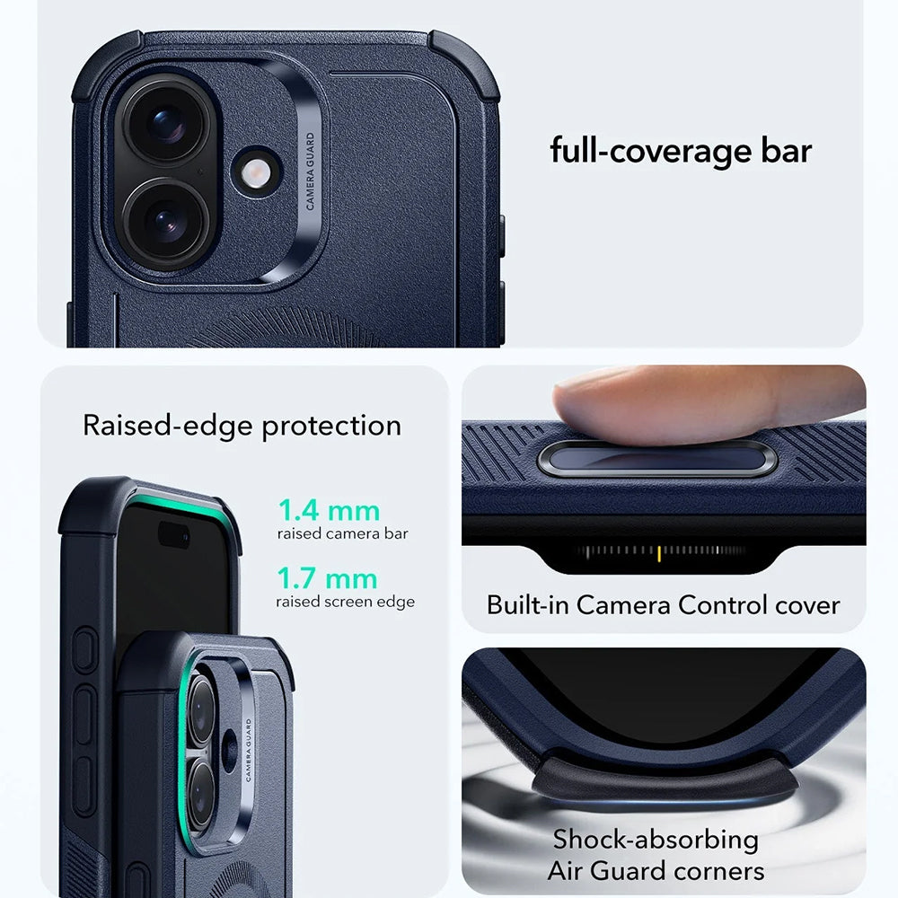 Калъф MagSafe за Apple iPhone 17, ESR, Cyber, Син
