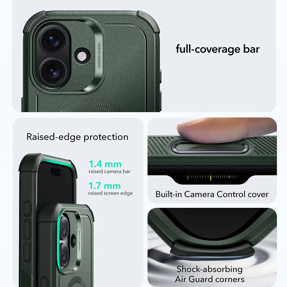 Калъф MagSafe за Apple iPhone 17, ESR, Cyber, Зелен