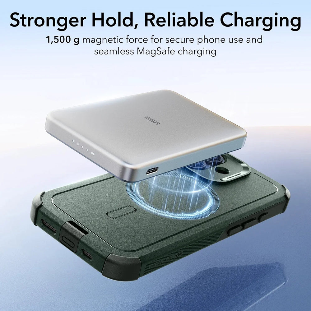 Калъф MagSafe за Apple iPhone 17, ESR, Cyber, Зелен